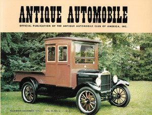 ANTIQUE AUTOMOBILE 1979 NOV - '27 FORD HALF TON WOODIE, '22 7-PASS STEPHENS 